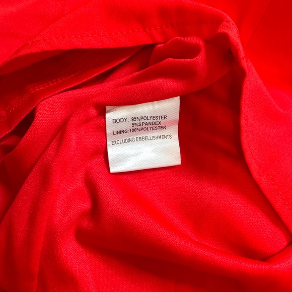 Princess Polly red long sleeve cowl neck dress - Picture 9 of 11